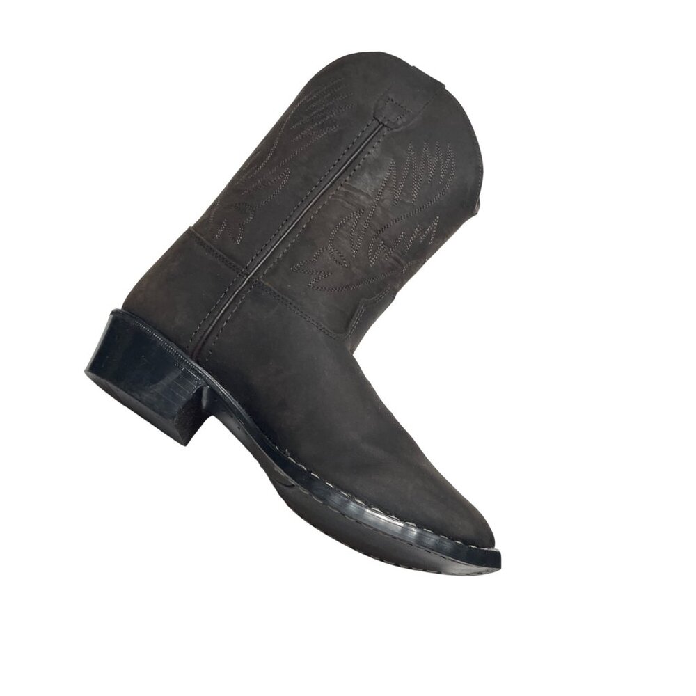 Old West‎ Kids Cowboy Western Boots Size 2 Distressed Brown